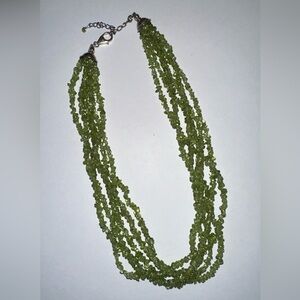 Silpada Peridot 6-Strand Necklace
